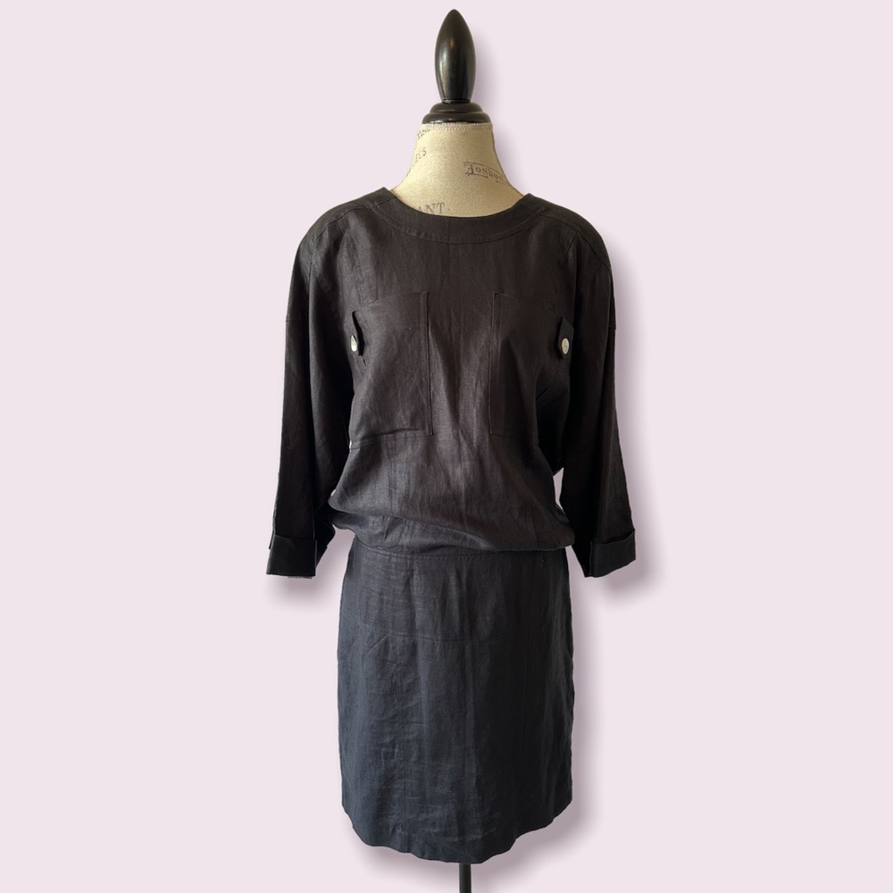 Vintage Carole Little Midi Linen Dress 10